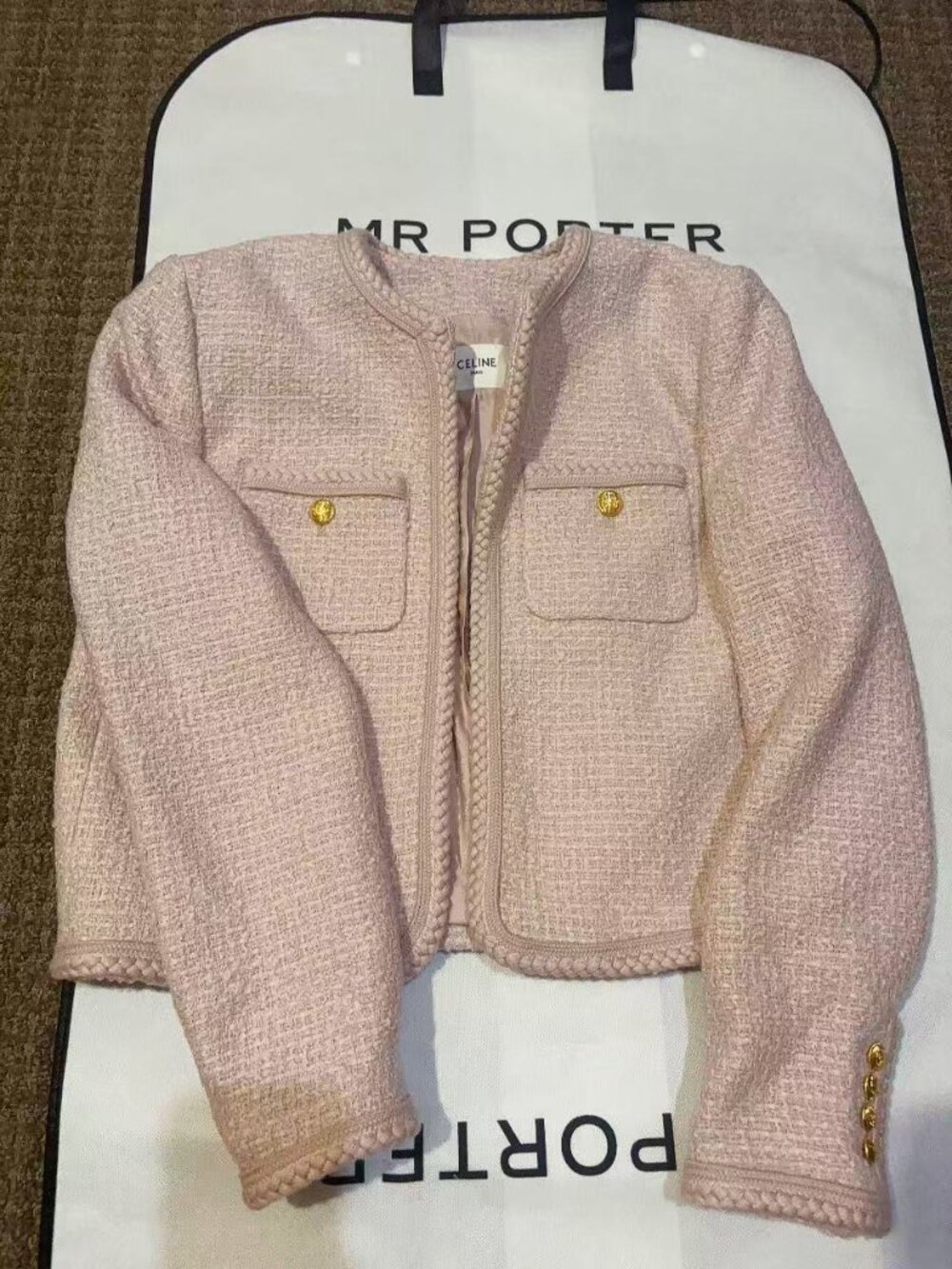 new celine women jacket pink size 40